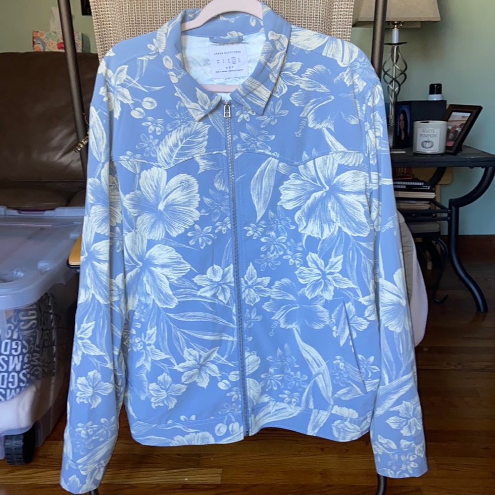 Floral collared jacket